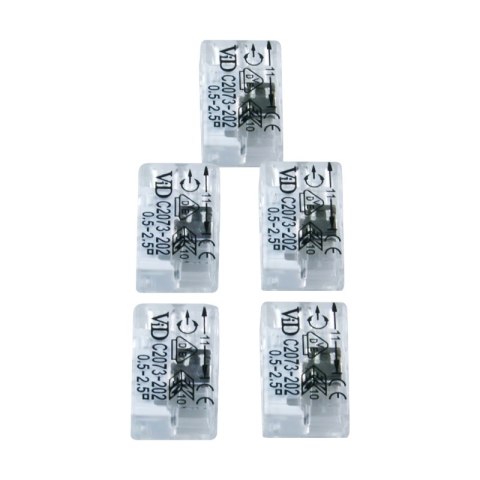 Szybkozłączka instalacyjna drut 2 x 0,5-2,5 mm2, 5 szt.