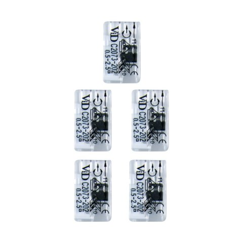 Szybkozłączka instalacyjna drut 2 x 0,5-2,5 mm2, 5 szt.