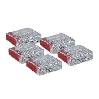 Szybkozłączka instalacyjna drut 4 x 0,5-2,5 mm2, 5 szt. DPM