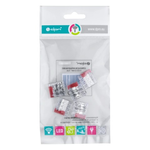 Szybkozłączka instalacyjna drut 4 x 0,5-2,5 mm2, 5 szt. DPM