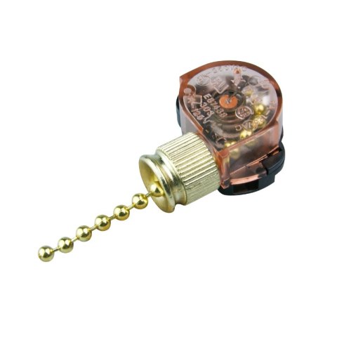 Wyłącznik koralikowy, 26 cm, mosiądzowany DPM