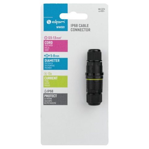 Złączka kablowa, 3 x 1.5 mm2, IP68 DPM