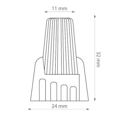 Złączka kablowa nakręcana na przewód, 0,8-8 mm2, czerwona, 10 szt. DPM