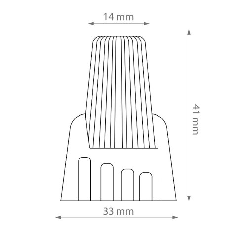 Złączka kablowa nakręcana na przewód, 2-13 mm2, niebieska, 10 szt. DPM