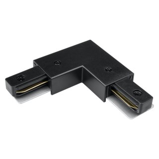 Złączka typu "L" do szyny natynkowej, zasilająca, czarna, X-LINE DPM