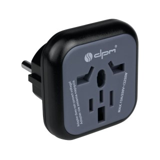 Adapter podróżny Europa, czarny DPM