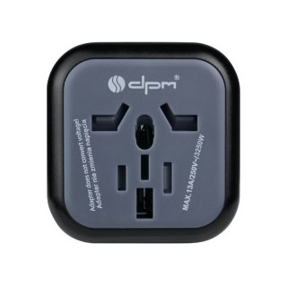 Adapter podróżny Europa, czarny DPM