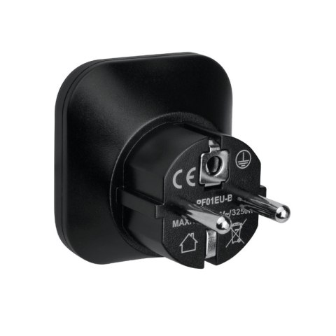 Adapter podróżny Europa, czarny DPM