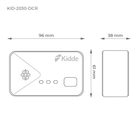 Czujnik czadu bateryjny, gwarancja 3 lata, Kidde KIDDE