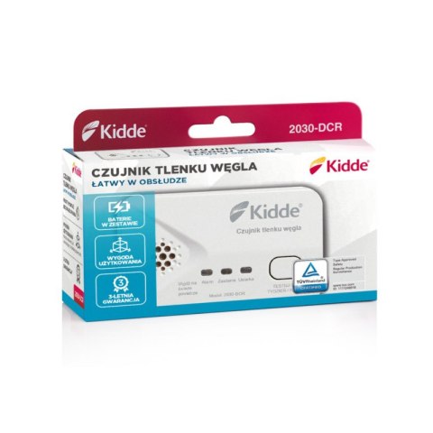 Czujnik czadu bateryjny, gwarancja 3 lata, Kidde KIDDE