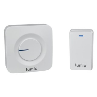 Dzwonek bezprzewodowy kinetyczny, odbiornik AC 230 V, biały, LUMIO