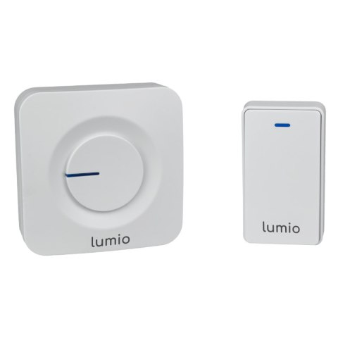 Dzwonek bezprzewodowy kinetyczny, odbiornik AC 230 V, biały, LUMIO