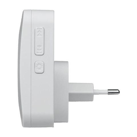 Dzwonek bezprzewodowy kinetyczny, odbiornik AC 230 V, biały, LUMIO