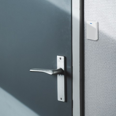 Dzwonek bezprzewodowy kinetyczny, odbiornik AC 230 V, biały, LUMIO