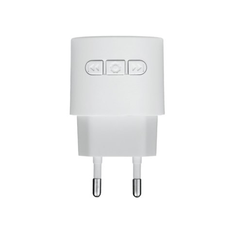 Dzwonek bezprzewodowy kinetyczny, odbiornik AC 230 V, biały, LUMIO