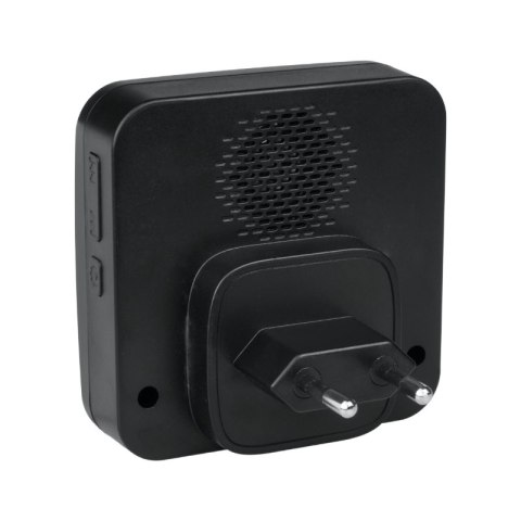 Dzwonek bezprzewodowy kinetyczny, odbiornik AC 230 V, czarny, LUMIO