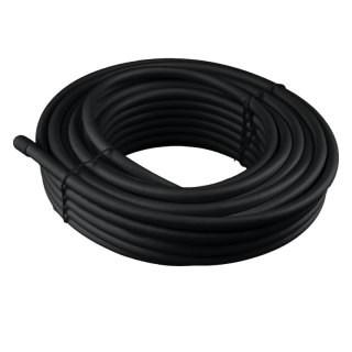 Kabel koncentryczny żelowany RG6, 1.02 mm Cu, 10 m, czarny