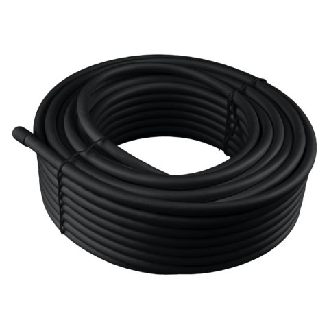 Kabel koncentryczny żelowany RG6, 1.02 mm Cu, 20 m, czarny