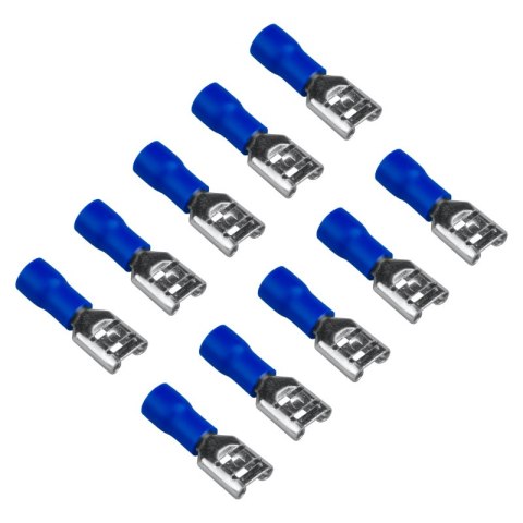 Konektor izolowany cylindryczny, 2,5 mm2, niebieski, 10 szt.