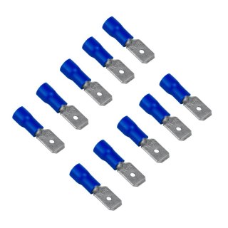 Konektor izolowany płaski, 2,5 mm2, niebieski, 10 szt.