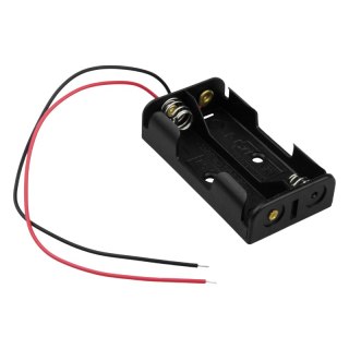 Koszyk na baterie, płaski, 2 x AA