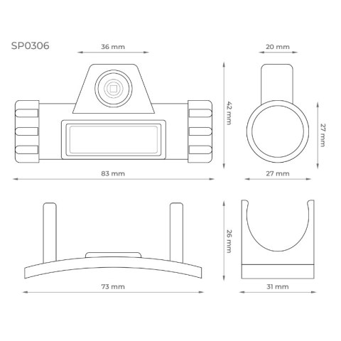 Lampa czołowa COB/XPE, ładowalna, 100 lm DPM