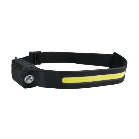 Lampa czołowa COB/XPE, ładowalna, 400 lm, 1200 mAh