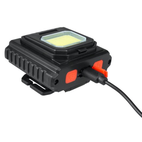 Lampa czołowa LED/COB, ładowalna, 130 lm DPM