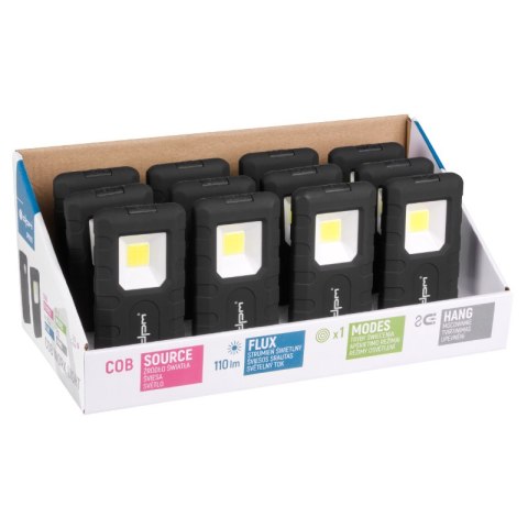 Lampa robocza COB, 110 lm, 3 x AAA DPM