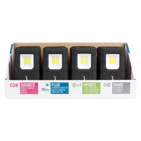 Lampa robocza COB, 110 lm, 3 x AAA DPM