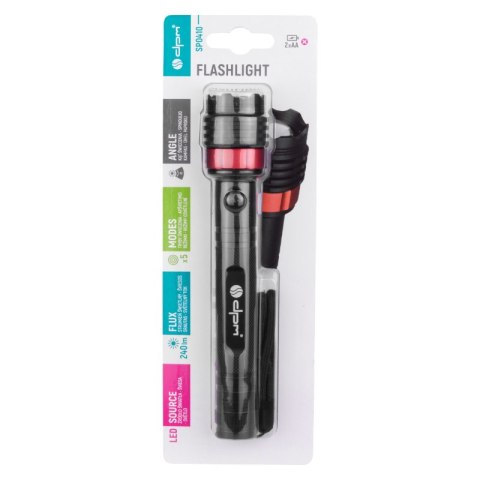 Latarka aluminiowa LED, 240 lm, 2 x AA DPM