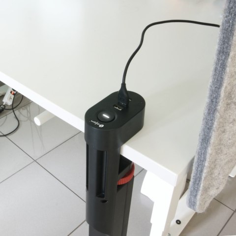 Listwa podblatowa, 3 gniazda, 3 x USB, 1,5 m, czarna DPM