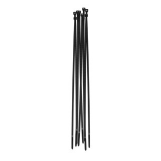 Opaski zaciskowe, 4,8 x 450 mm, 25 szt., czarne