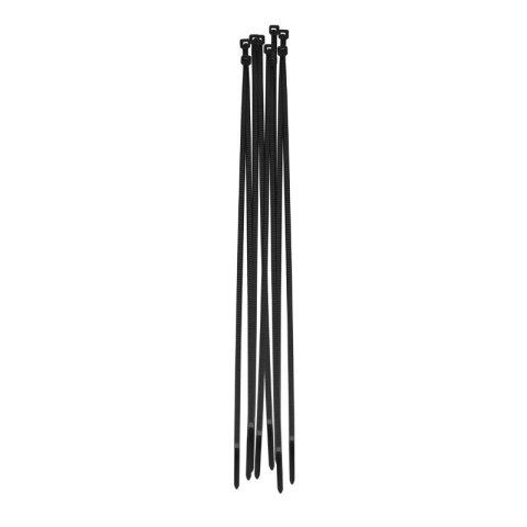 Opaski zaciskowe, 4,8 x 450 mm, 25 szt., czarne