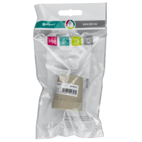 Oprawka E27 z blaszką, ceramiczna, typ 426, biała