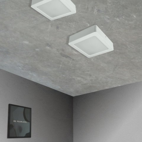 Plafon LED 2 w 1, 18 W, 1900 lm, 3000K-4000K-6000K, IP54, kwadratowy, biały DPM