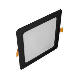 Plafon LED 2 w 1, 18 W, 1900 lm, 3000K-4000K-6000K, IP54, kwadratowy, czarny DPM