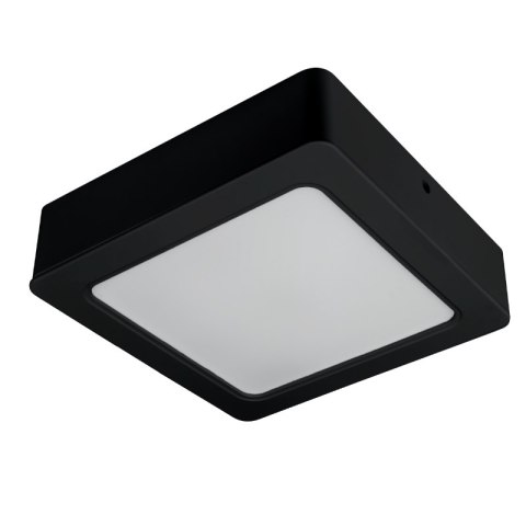 Plafon LED 2 w 1, 18 W, 1900 lm, 3000K-4000K-6000K, IP54, kwadratowy, czarny DPM