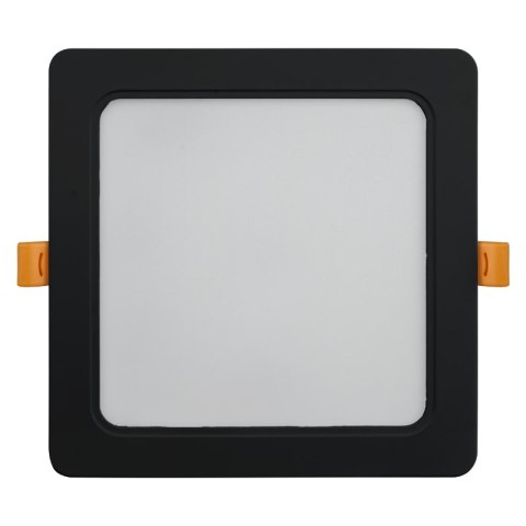 Plafon LED 2 w 1, 18 W, 1900 lm, 3000K-4000K-6000K, IP54, kwadratowy, czarny DPM