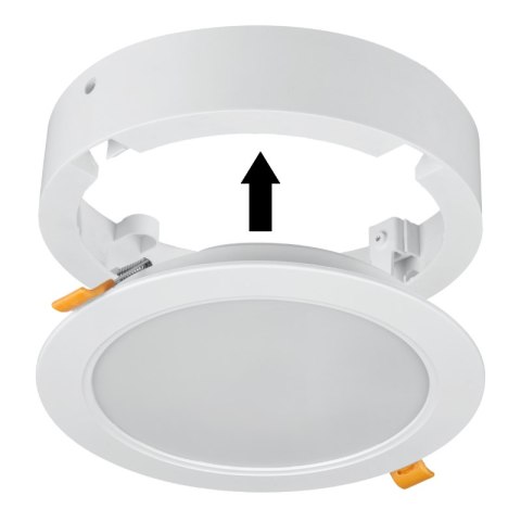 Plafon LED 2 w 1, 18 W, 1900 lm, 3000K-4000K-6000K, IP54, okrągły, biały DPM
