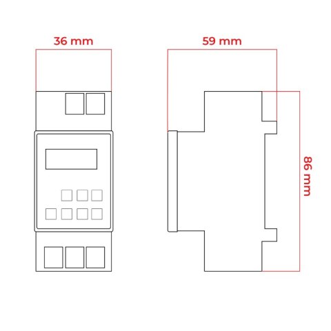 Programator czasowy cyfrowy na szynę DPM