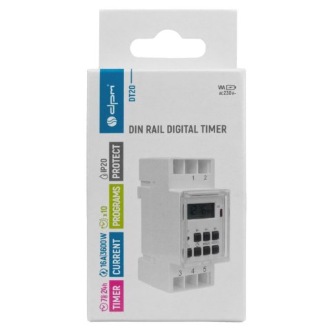 Programator czasowy cyfrowy na szynę DPM