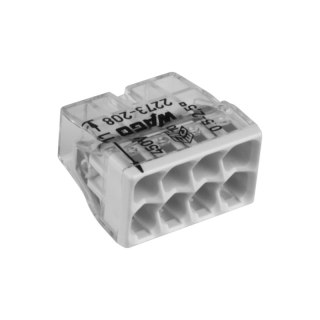 Szybkozłączka instalacyjna drut 8 x 0,5-2,5 mm2, 4 szt., WAGO