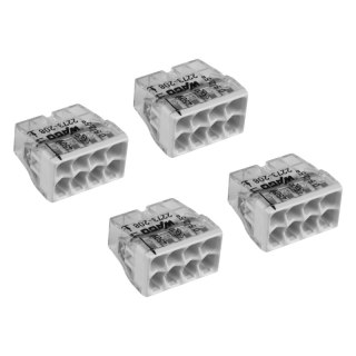 Szybkozłączka instalacyjna drut 8 x 0,5-2,5 mm2, 4 szt., WAGO
