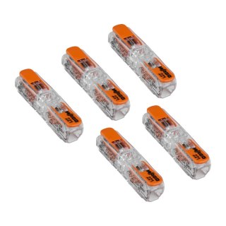 Szybkozłączka instalacyjna linka 2 x 4 mm2, 5 szt., WAGO