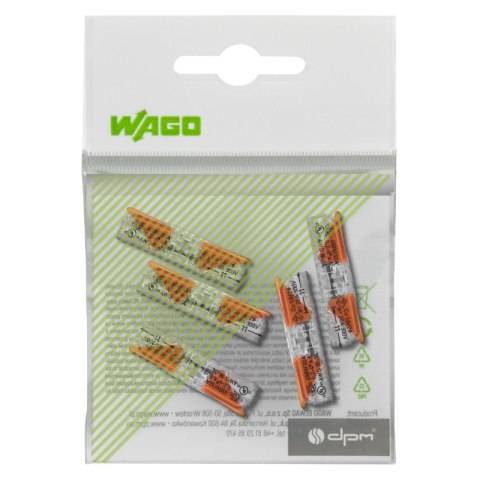 Szybkozłączka instalacyjna linka 2 x 4 mm2, 5 szt., WAGO