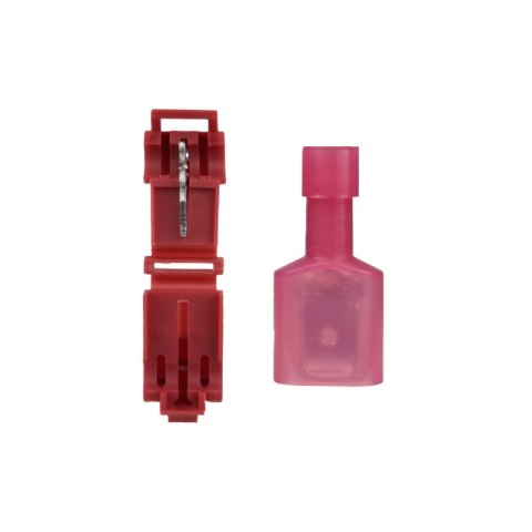 Szybkozłączki elektryczna, typ T, 0.5-1.5 mm2, czerwona, 5 szt.