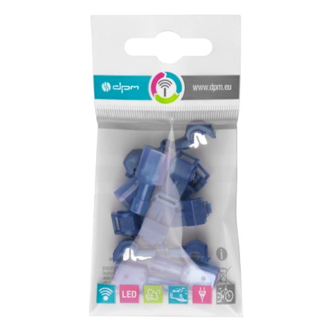 Szybkozłączki elektryczna, typ T, 0.75-2.5 mm2, niebieska, 5 szt.