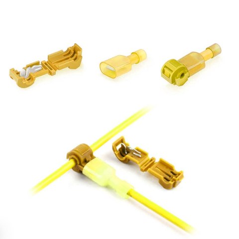 Szybkozłączki elektryczna, typ T, 4-6 mm2, żółta, 5 szt.