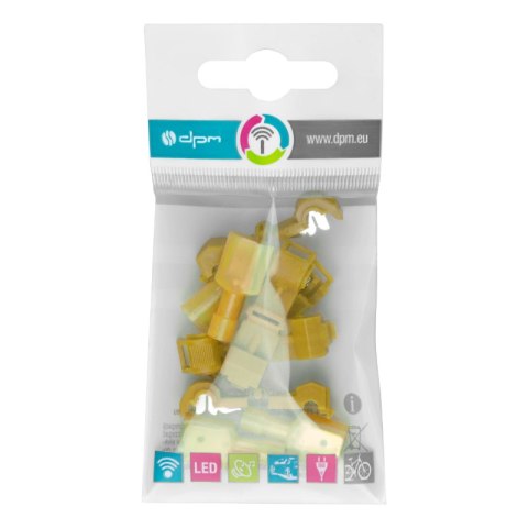 Szybkozłączki elektryczna, typ T, 4-6 mm2, żółta, 5 szt.